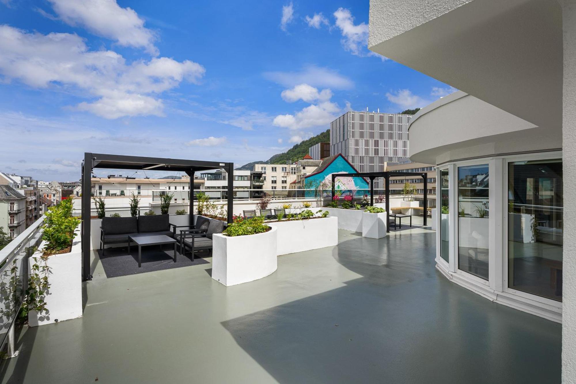 Stay L Urban - Spacious Apartment With Private Terrace 卑爾根 外观 照片